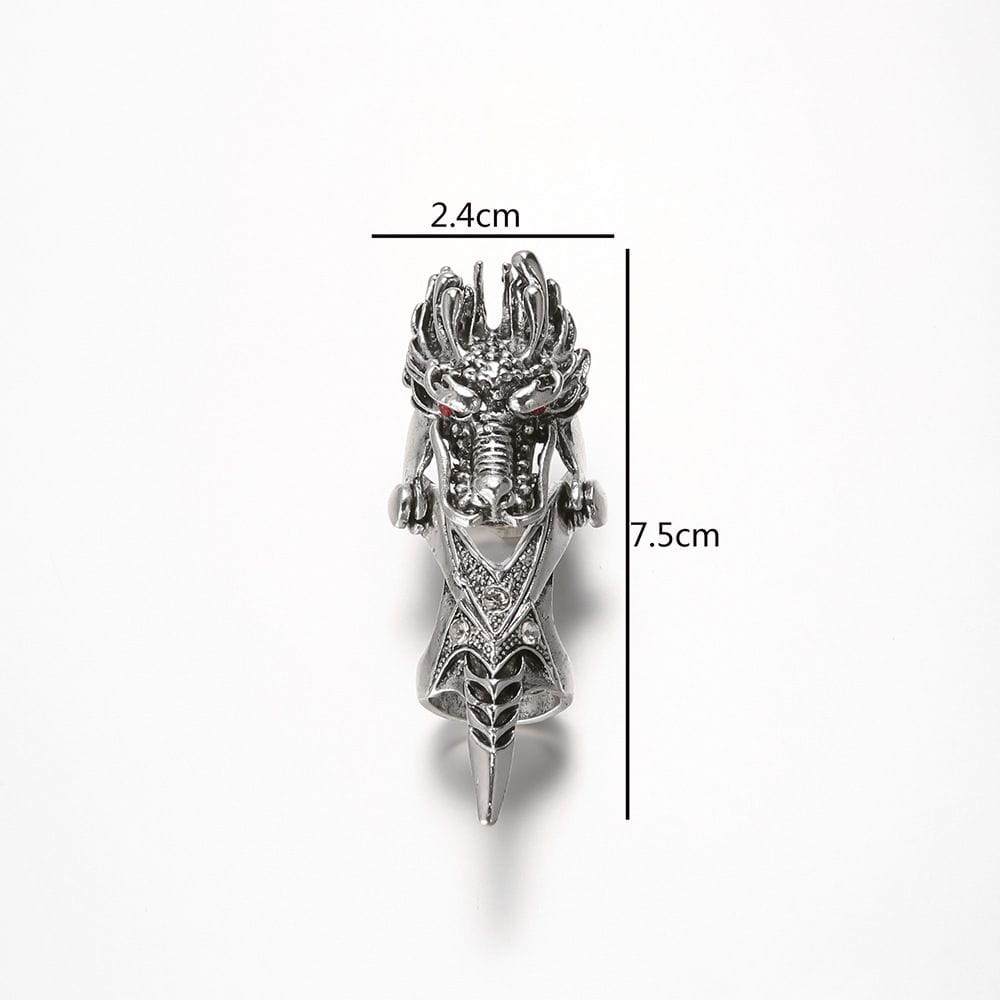 Hip Hop Punk Adjustable Finger Ring Skull Claw Ring Male Female Korean Style Ring Dragon Ring Knuckle Ring Fashion Jewelry