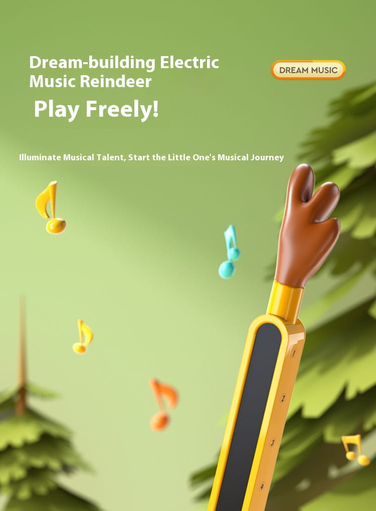 Otamatone Electronic Musical Instrument Portable Synthesizer Toy Deer & Whale Tadpole Piano Music Maker for Kids Beginners Gift