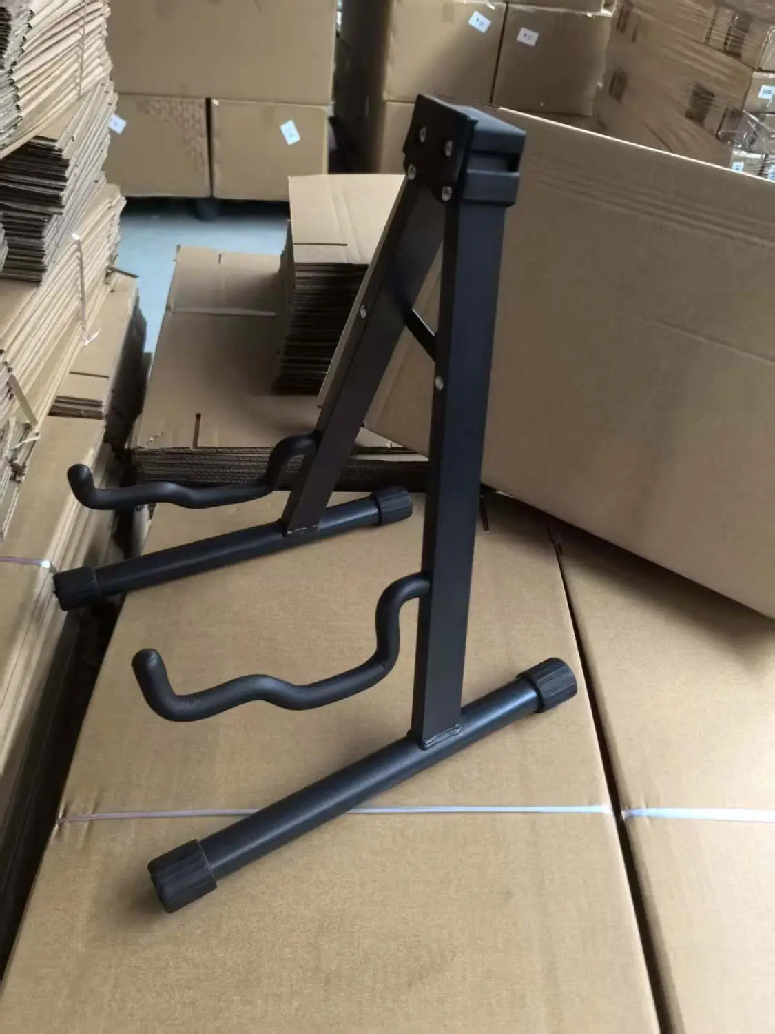 A-Frame Metal Guitar Stand Foldable Floor Stand for Acoustic Electric Guitar Bass Stable Portable Music Instrument Holder