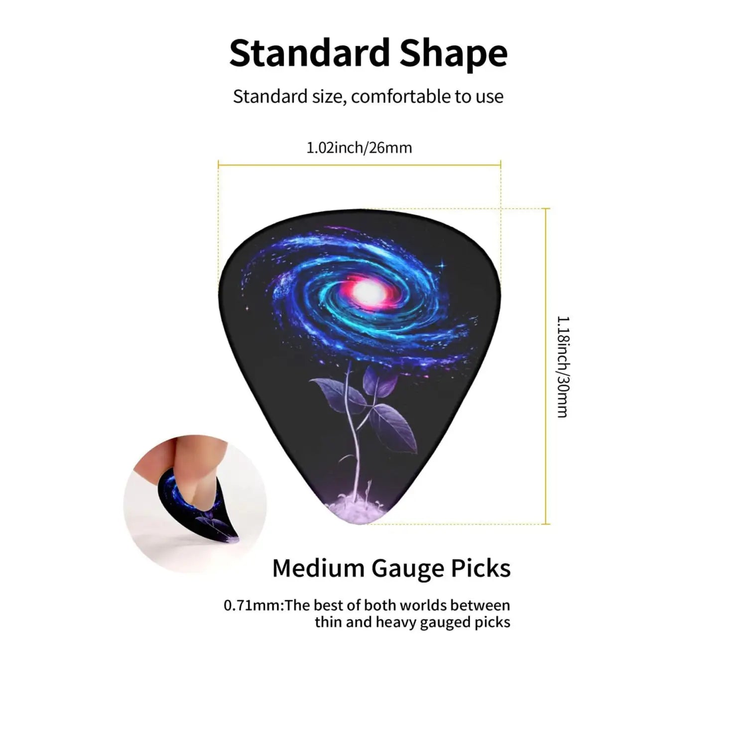 New 0.46/0.71/1.0Mm 12pcs/set Guitar Paddles Cartoon Couples Acoustic Guitar Picks Musical Instrument Accessories Pick Guitar
