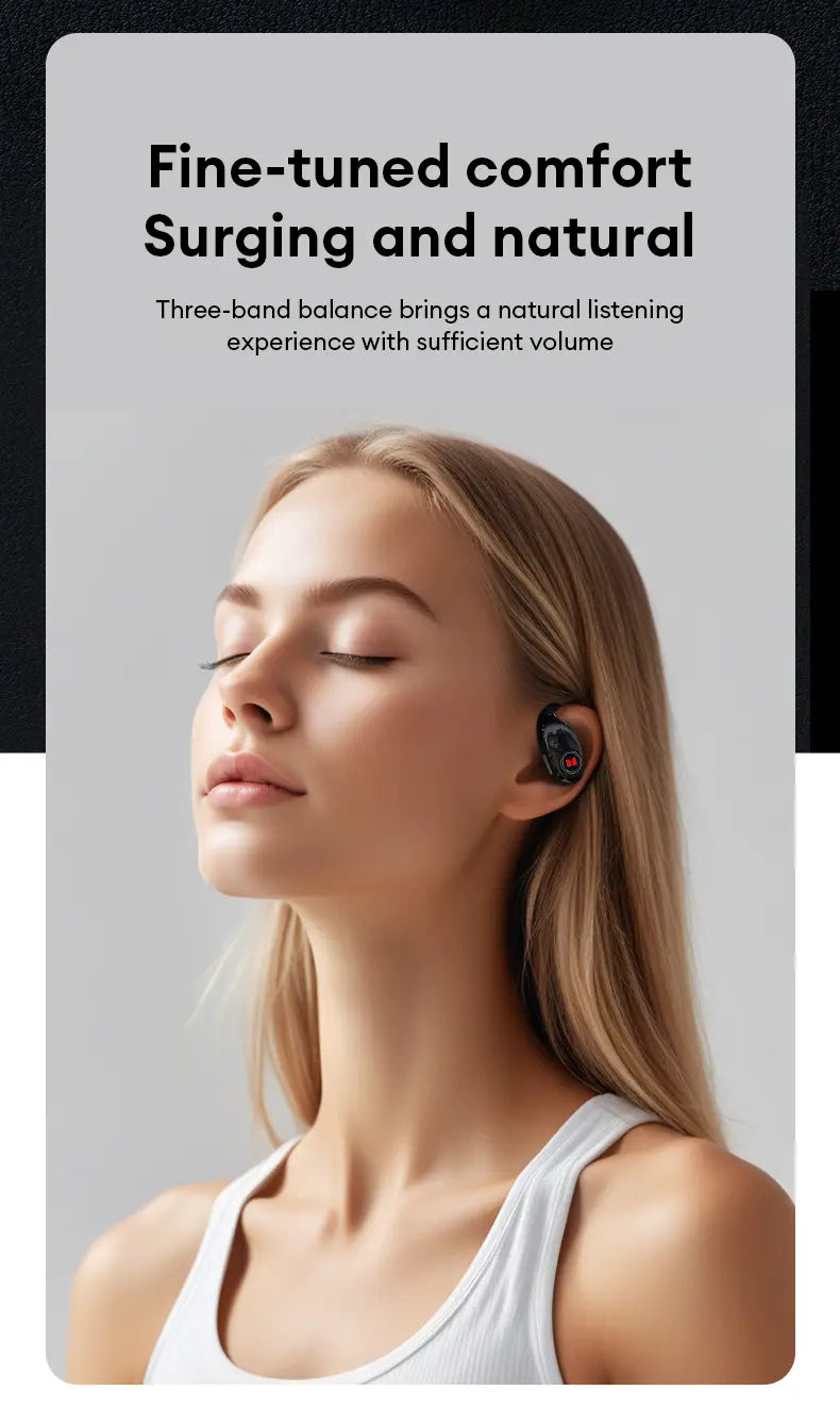Choice Monster MQO22 New OWS Bluetooth 5.4 Headphones HIFI Sound Quality Stereo Music Gaming Headset Waterproof Sports Earbuds