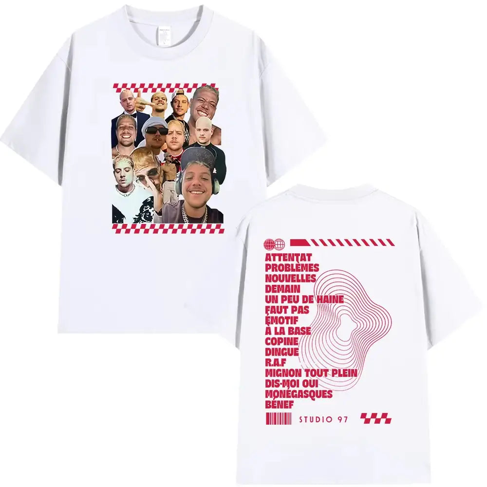 Rapper Plk Portrait Graphic T-shirts Men Women Clothing Fashion Hip Hop T-shirts Casual Cotton Short Sleeves T Shirts Streetwear