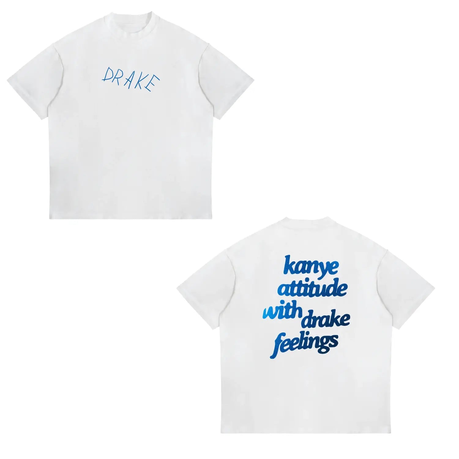 Hip-hop and Rap Top European and American Drake Male Duck Rock High Street Sports Casual Men’s and Women’s T-shirt Couple