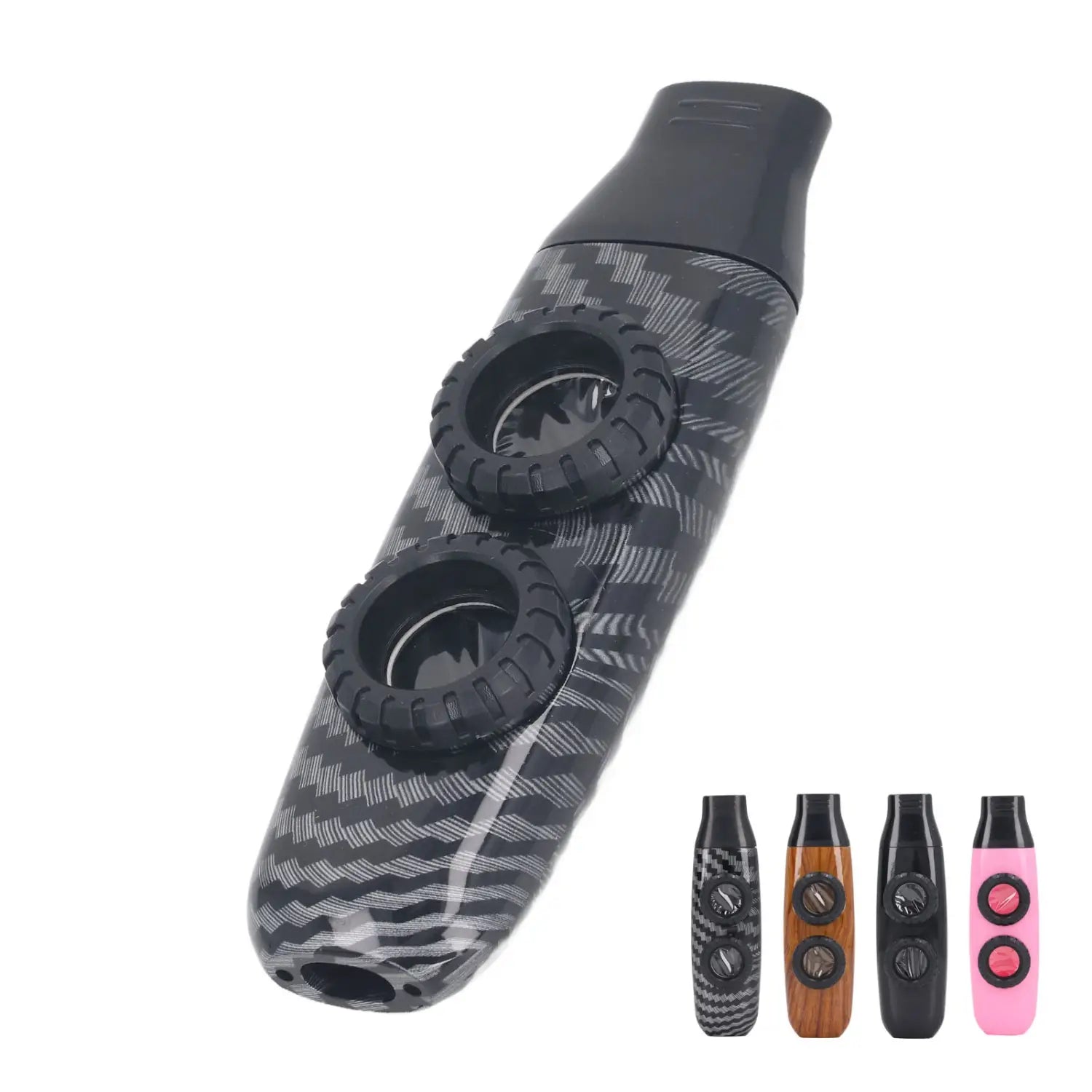Kazoo Flute with Diaphragm Kazoo Flute Dual Hole Flute Adjustable Musical Wind Instrument With Diaphragm For Playing Performance