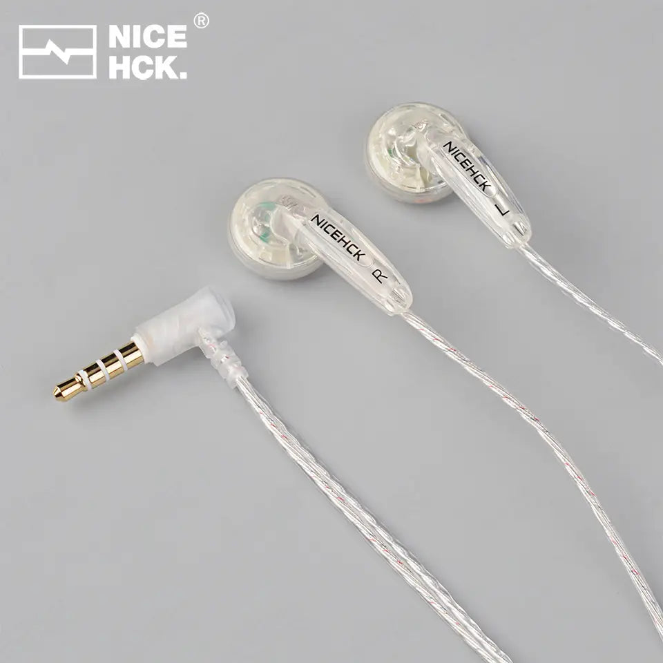 NiceHCK YD30 UV Varnish Surface 3.5mm HIFI Music Wired Earbud 15.4mm Dynamic HD Microphone Earphone for Gaming Meeting Vido EB2S
