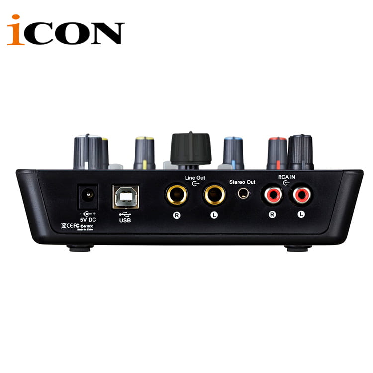 ICON upod pro Professional external sound card 2 mic-In/1 guitar-In 2-Out USB Recording Interface,Plug and play and no driver
