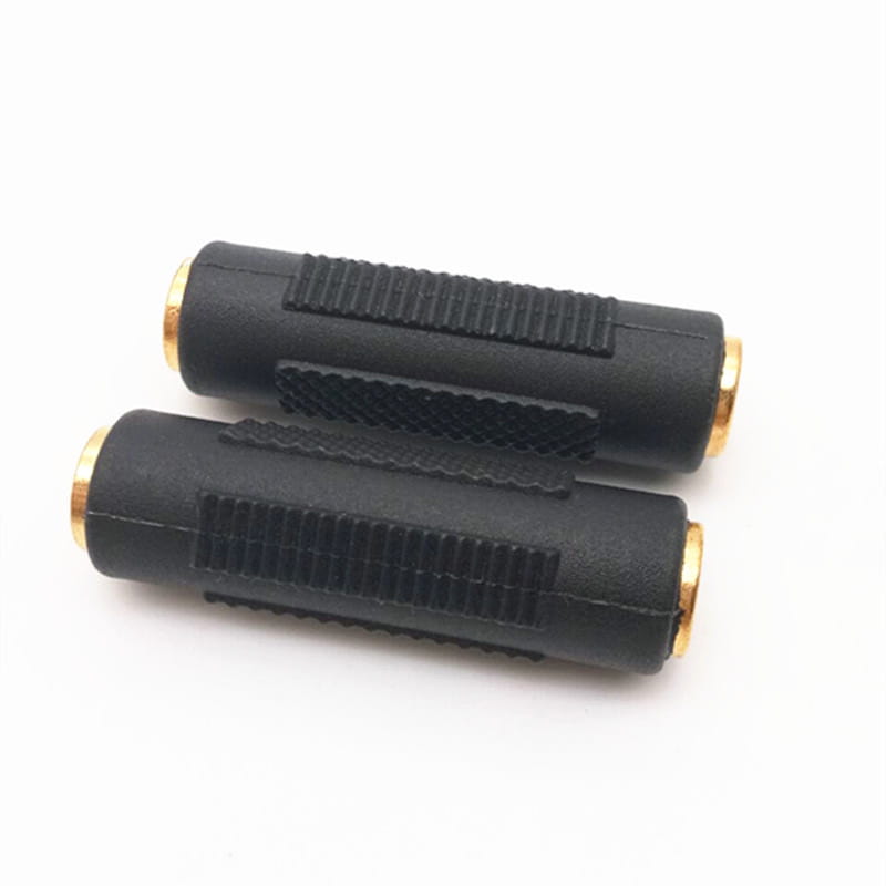 2PCS 3.5mm Jack Coupler Gold Plated 3.5 mm Female to 3.5mm Female Jack plug audio Stereo Coupler Socket Adapter connectors