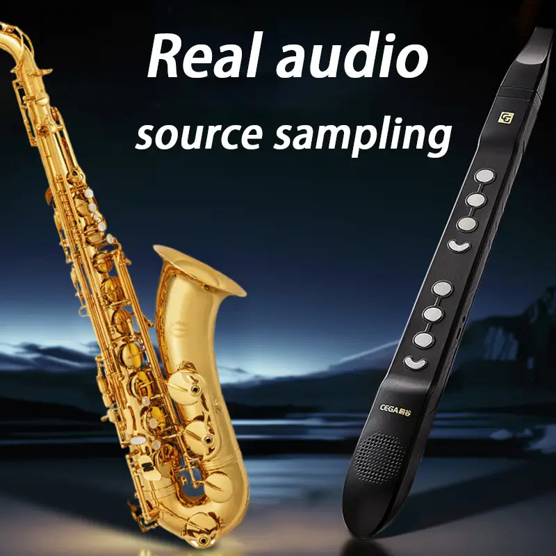 Midi Electronic Wind Instrument Bluetooth Connection Saxophone Portable Mini Electric Saxophone LED Screen Electronic Blowpipe
