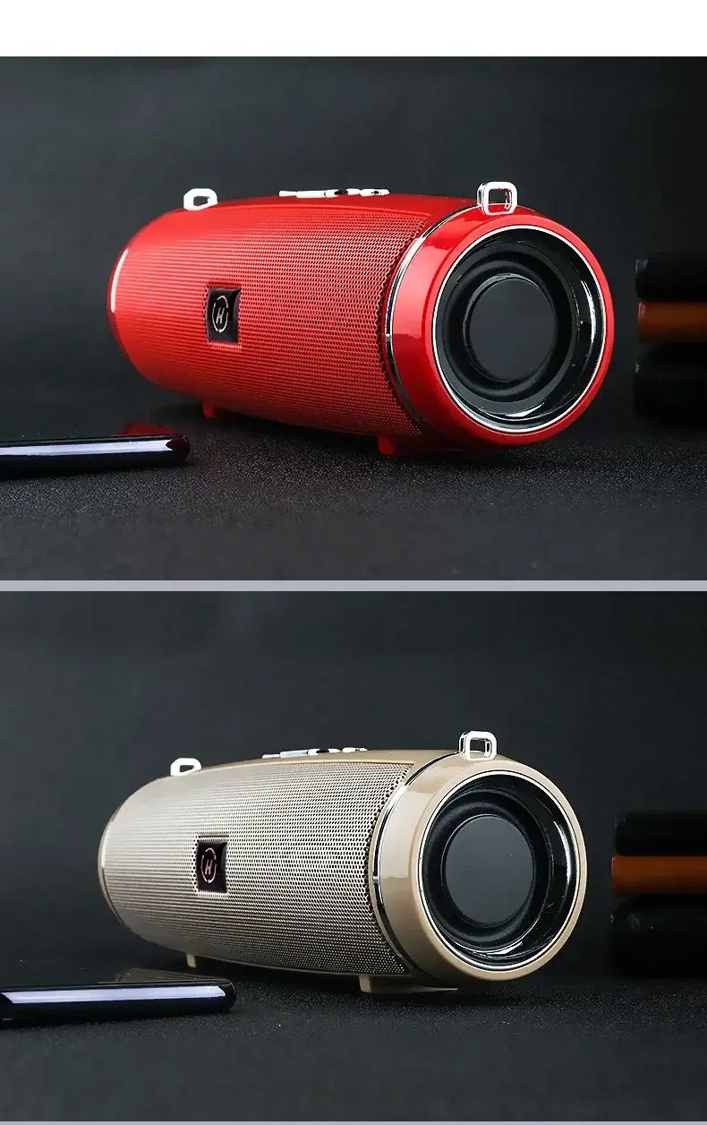 Portable outdoor stereo subwoofer 200W high-power MINI 2 wireless Bluetooth speaker supports TWS/FM/Voice Prom 3D surround sound