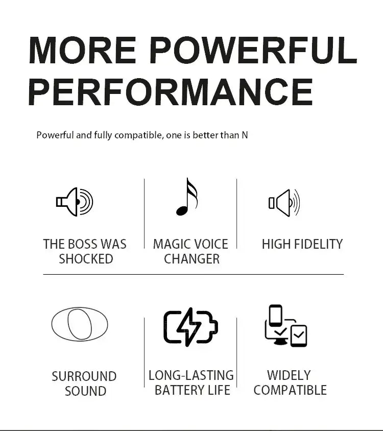 Karaoke Machine With 2 Wireless Dual Microphones Portable Boombox AUX TF Card U Disk Player Voice Changer For Party
