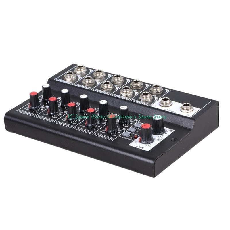SZ Portable 10 Channel Mixing Console Digital Sound Mixer Stereo for Studio Recording DJ Networking Live Broadcast Karaoke