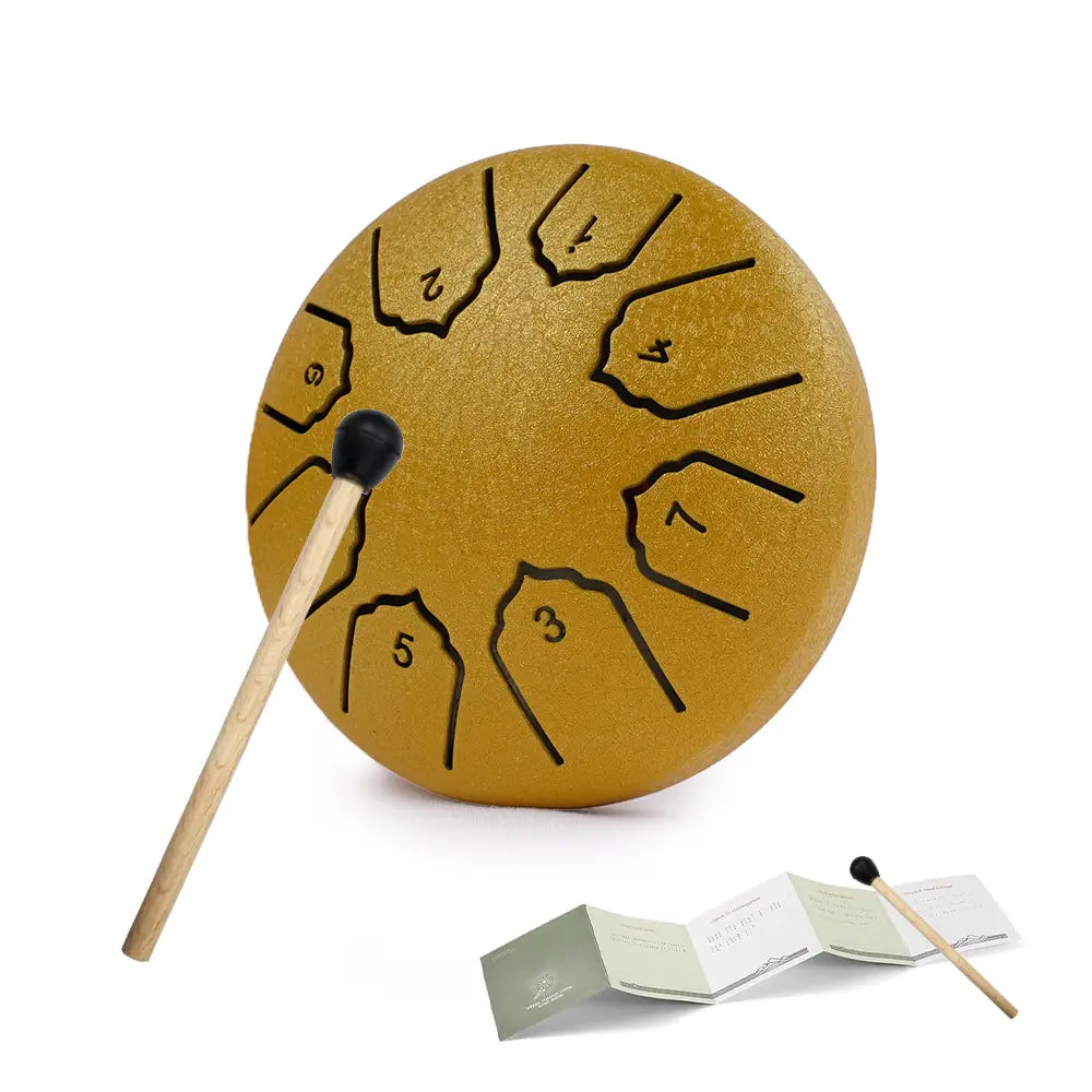Mini Steel Tongue Drum 4 Inch 8 Notes Rain Drum for OutsideSteel Tongue Drum Rain Chime Musical Instruments for Adults Kids
