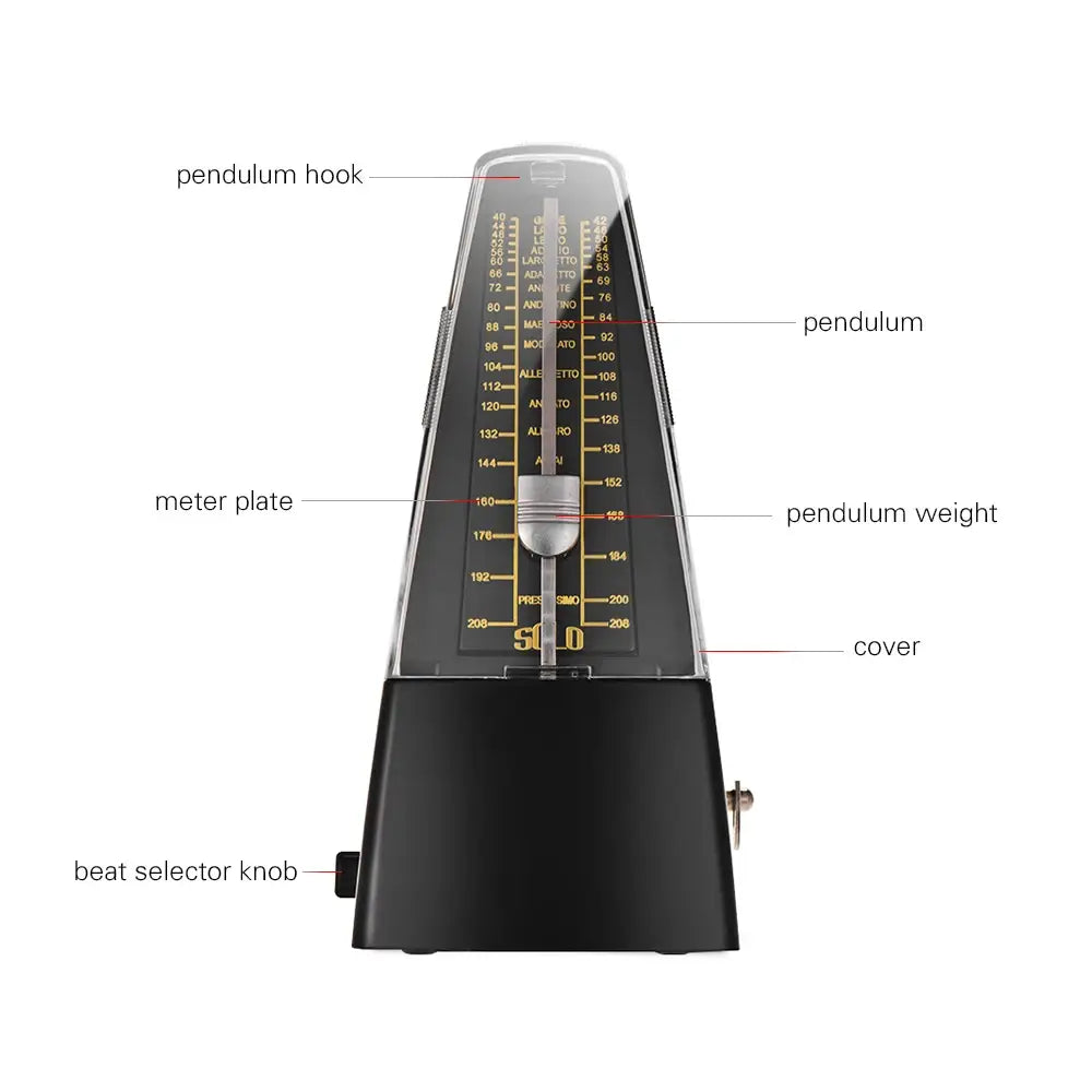 The new standard precision mechanical metronome is suitable for piano guitar violin bass and other instruments