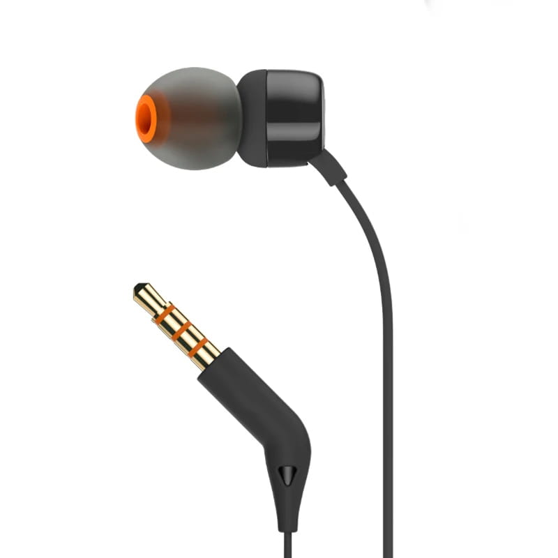 New T110 3.5mm Wired Earphones True Stereo Music Deep Bass Earbuds Sports Headset In-line Control Handsfree with Microphone
