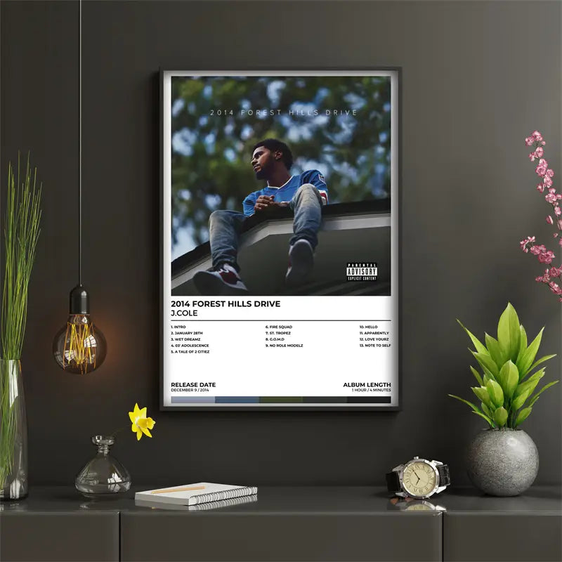 Pop Rap Music Album Cover J COLE Poster Aesthetic Rapper Hip Hop Rock bornsinner the off season Canvas Print Wall Art Room Decor