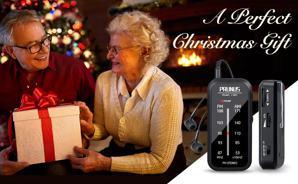 PRUNUS Pocket Radio Mini walkman AM FM Radio Hand Stereo Portable Radios Portable Music Playe AAA Batteries with Headphones