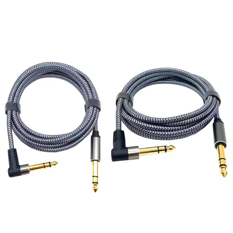 6.35mm to 6.35mm Guitar Cable 1m or 2m Professional Wire Amp Cable Instrument Cable for Electric Guitar