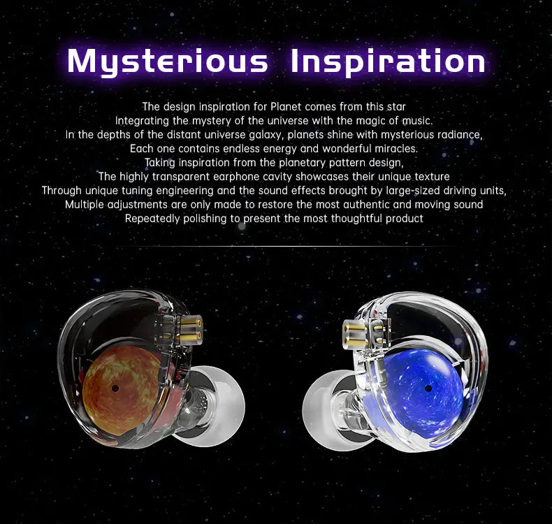 ND Planet Headphones Dynamic Drive HiFi Earphone Stereo Bass Earbud DJ Music Cancelling Sport Headsets with Detachable Cable edx