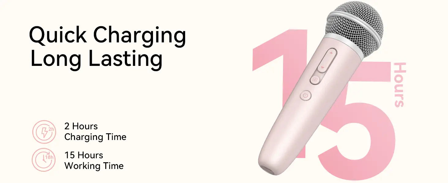 Sing & Record microphone with Earphone Feedback karaoke Mic Works with Spotify Smule YouTube,Apple Music TJ karaoke,Stingray