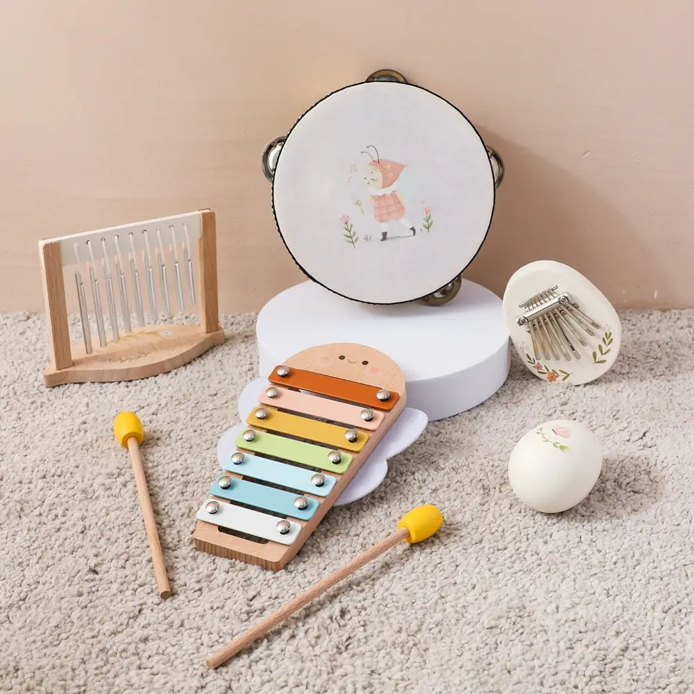 Musical Instruments Montessori Music Baby 12 Months Toys Drum Xylophone Baby Toys Kids Early Educational Wooden Instruments
