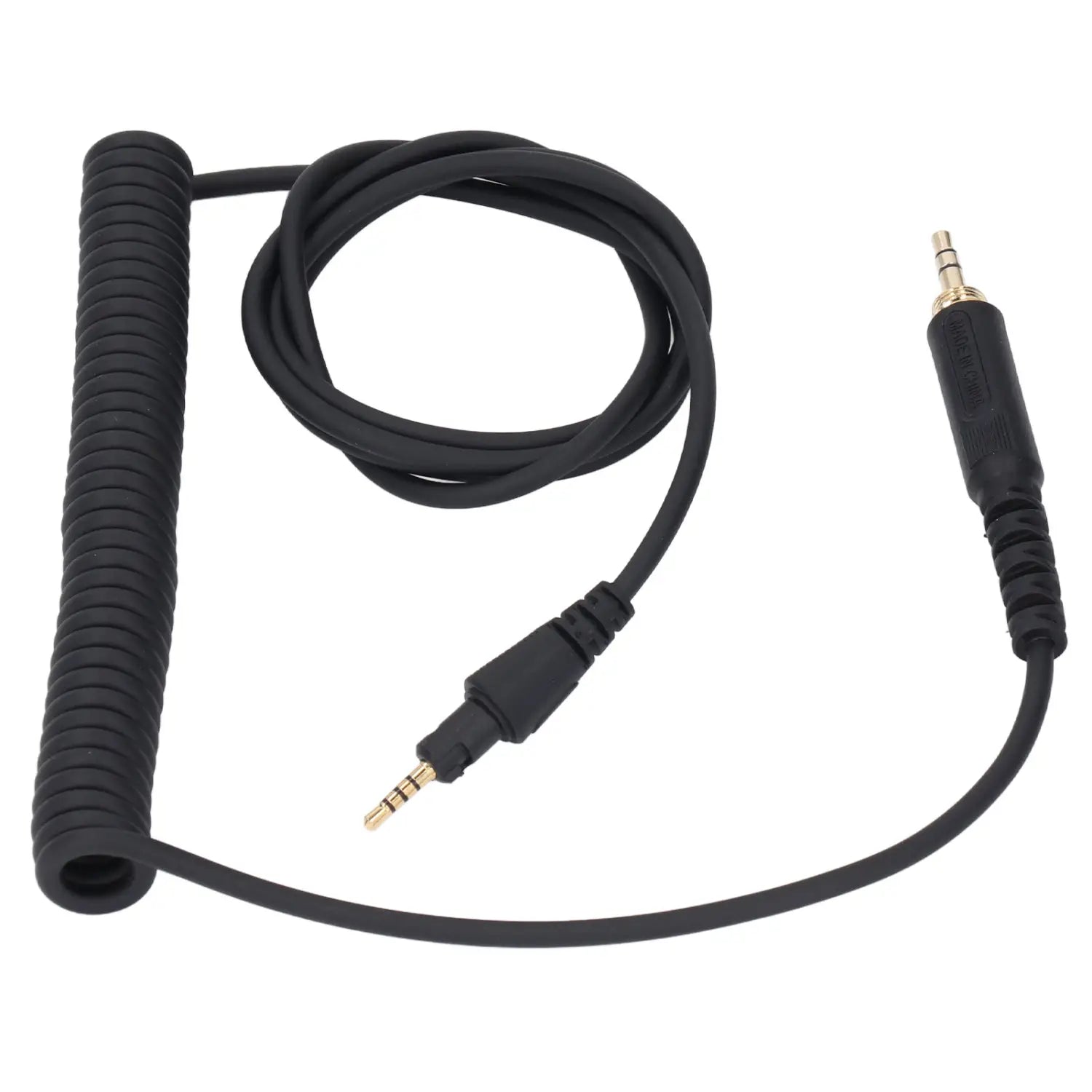 Headphone Sound Cable Long Spring Extension Sound Cable with 3.5mm Plug 6.3mm Adapter for Pioneer DJ HDJ CUE1 HDJ CUE1BT X5 X7