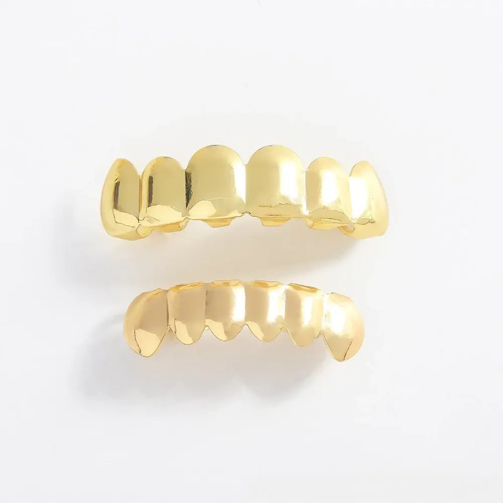 2025 Hip Hop Tooth Grillz Glossy Unisex Dental Jewelry for Men Women Parties Halloween Costume Rapper Accessories