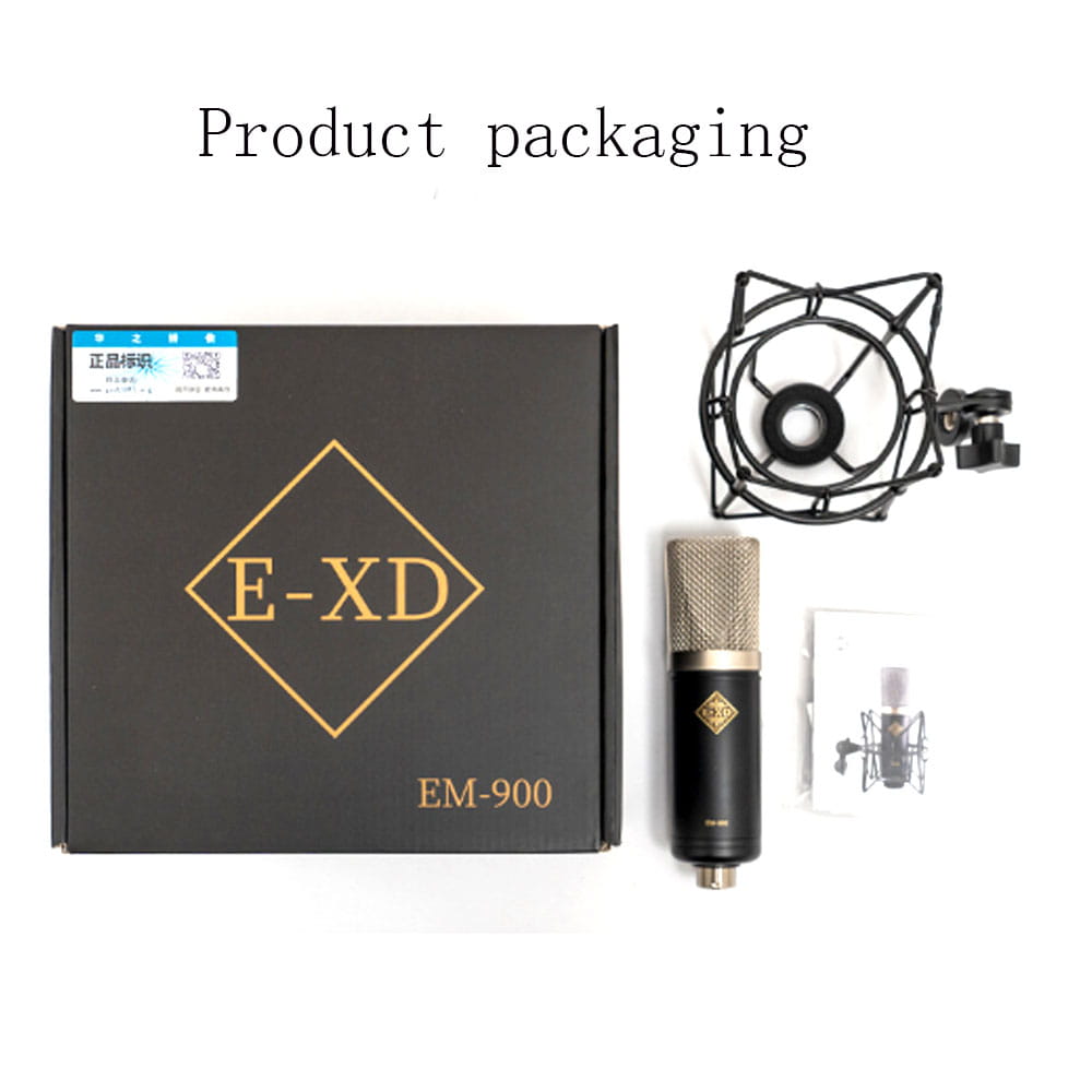 The New EXD EM900 professional condenser microphone is used in studios/recording studios/sound card live streaming /tiktok