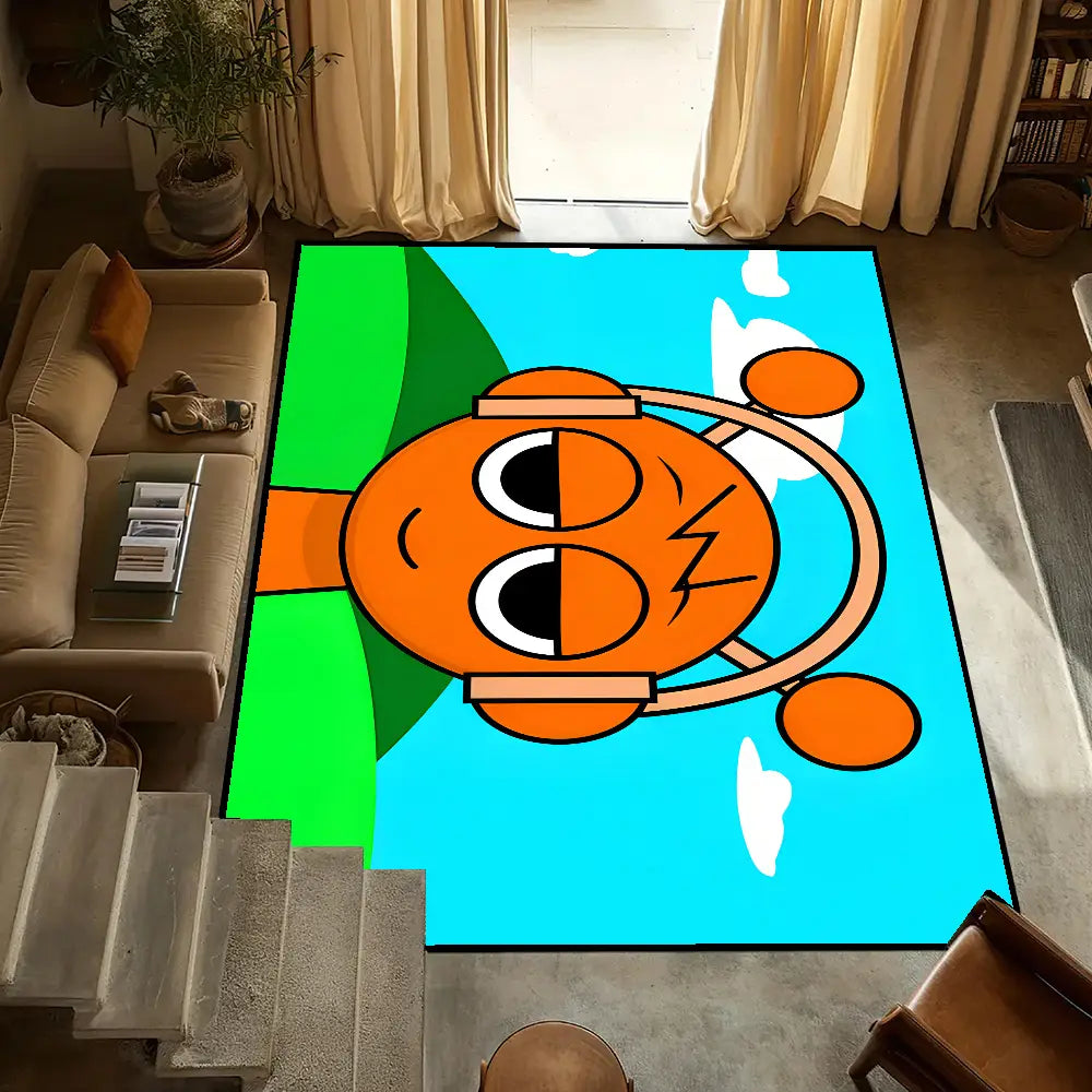 S-Sprunki Incredibox Door Mat Anti-Slip Kitchen Bedroom Music Game Handmade Tufted Rug Carpet Living Room Entrance Decoration