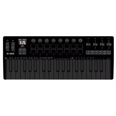 M-VAVE SMK-37 PRO MIDI Keyboard w/16 RGB Pads,8 Knobs & Wireless Bluetooth|Velocity-Sensitive Keys,Synth Engine/Music Production