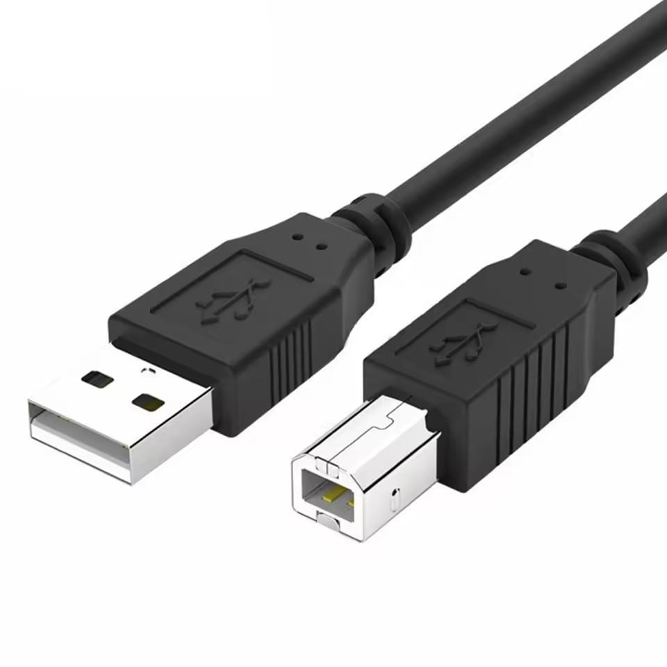 USB Printer Cable Type B Male to A Male USB 2.0 Cable for MacBook HP Canon Epson Dell ZJiang Label Printer USB 2.0 Printer Cable