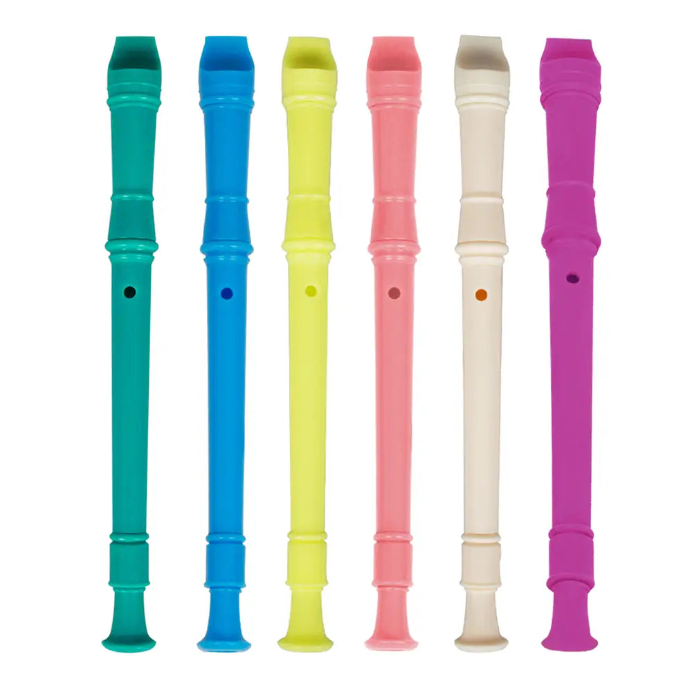 8 Hole Clarinet Long Flute J32 ABS Vertical Flute Musical Instrument Music Education with Cleaning Stick for Children Beginner
