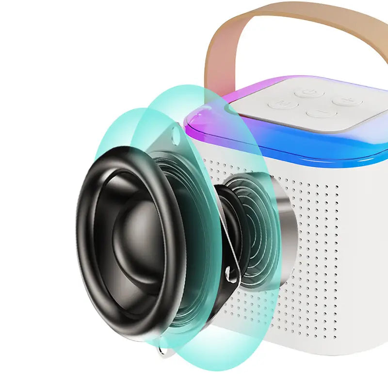 New Wireless Microphone Karaoke Machine Portable Bluetooth 5.3 PA Speaker System MP3 Player Karaoke Machine For Kids Adults Home