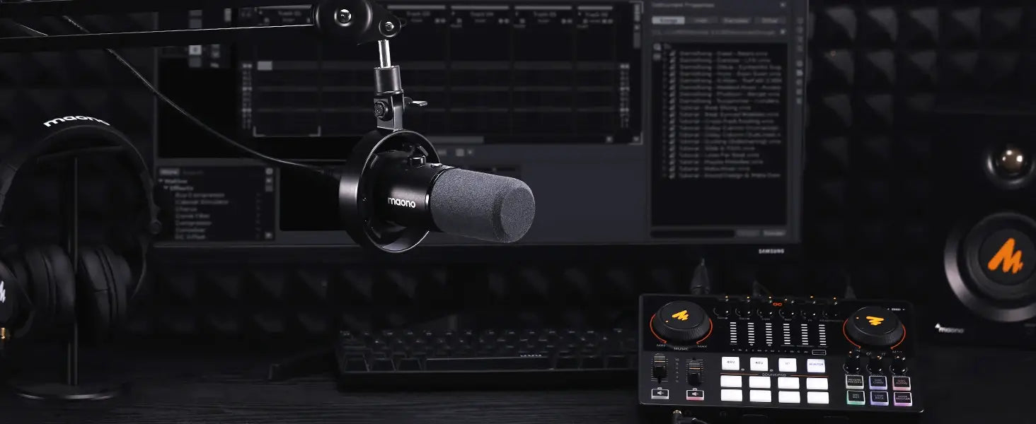 Maono PD300X Dynamic Microphone XLR USB Podcast Recording Mic 192kHz24bit For Content Creation Home Audio Studio Noise Reduction