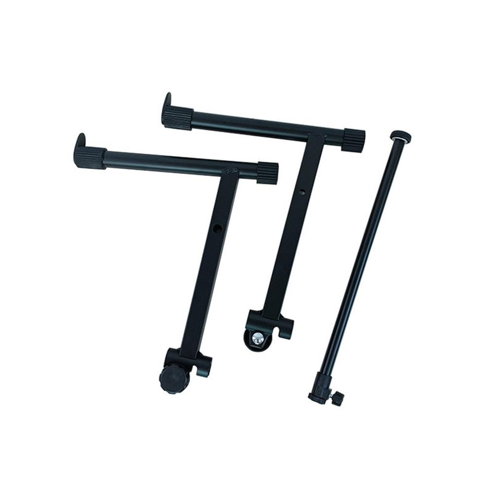 Double Keyboard Stand X Shaped Digital Piano Display Holder Sturdy Musical Performance Rack With Locking Straps Heavy Duty