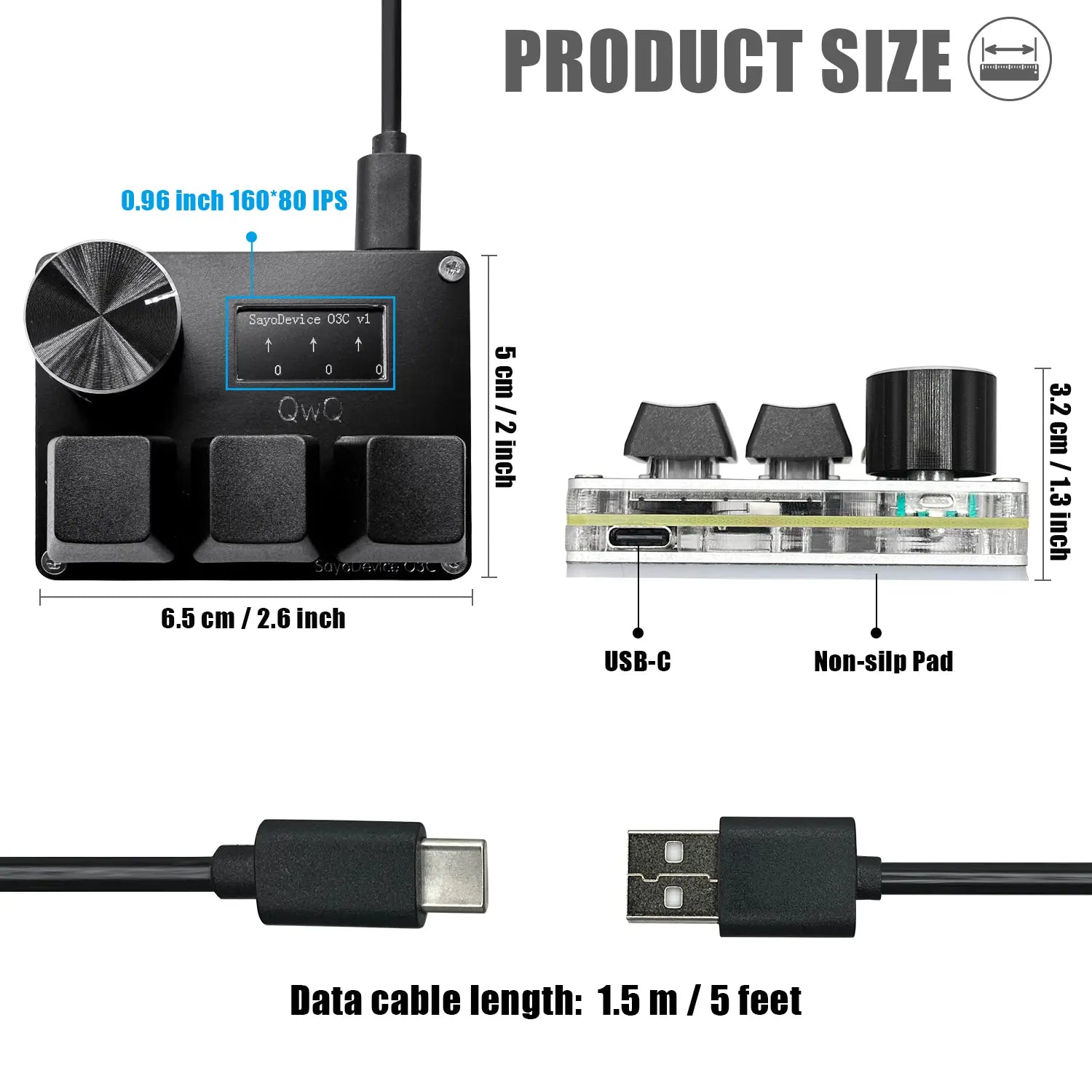 SayoDevice Rapid Trigger Magnetic Switches RGB Music Game Keyboard Volume Knob For O3C DJMAX SDVX Geometry Dash Office Keyboard