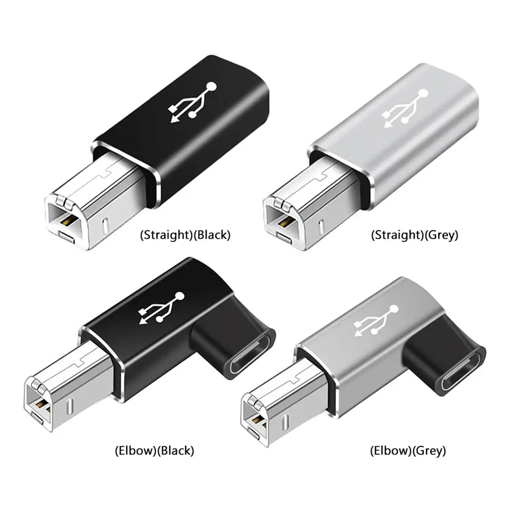 NNBILI USB B Male to USB Type C Female Adapter for Scanner Printer Converter USB Transfer for Printer MIDI Controller Keyboard