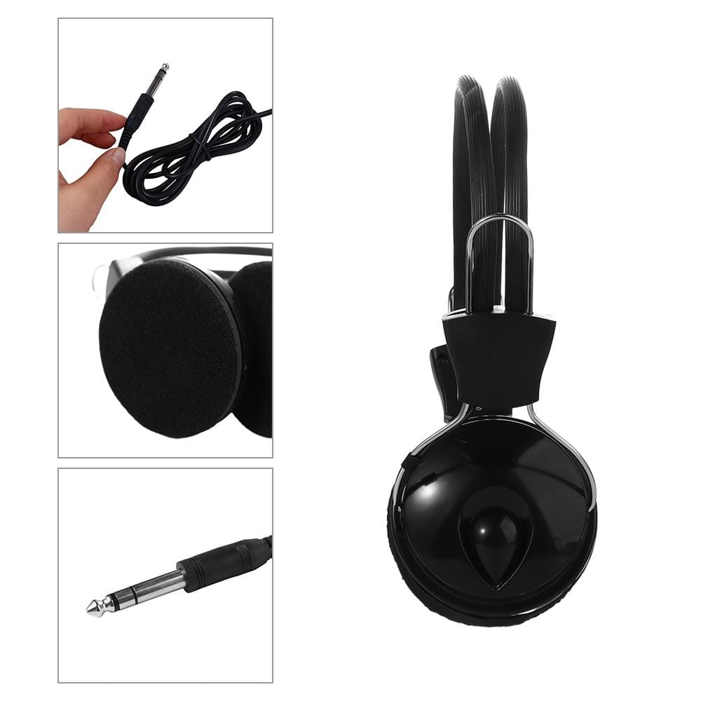 Accessories Black Electric Guitar Drum Set Electric Piano Wired Headset Music Headphone Music Earphone Piano Earphone