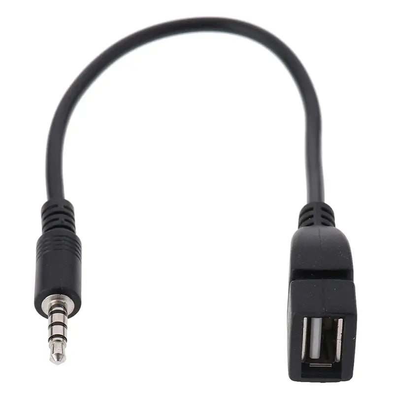 Car Audio Cable OTG Female Adaptor Aux TO USB MP3 Playback Decoder Play USB Flash Drive Music 3.5MM OTG Adaptor Cable