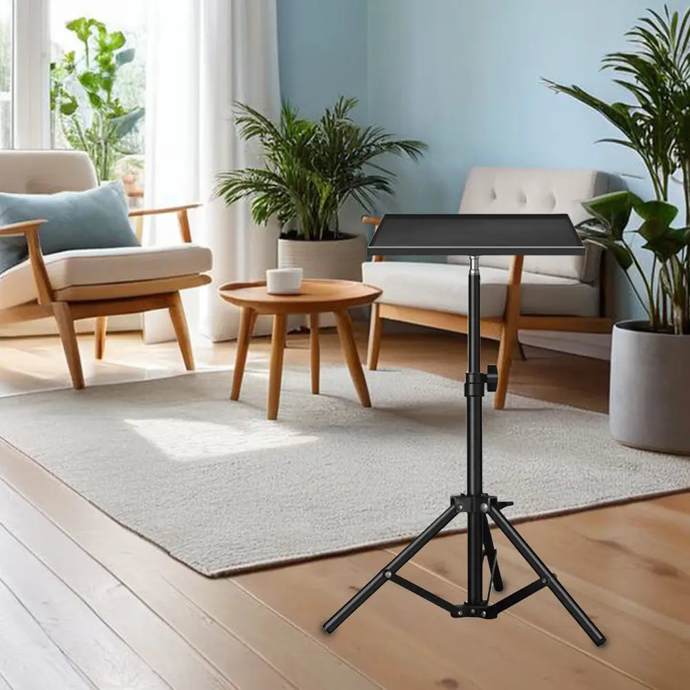 Projectors Tray 1/4inch Thread Tripod Tray Height Adjustable DJ Equipment Holder Telescopic Rod Standing for Projector Monitors