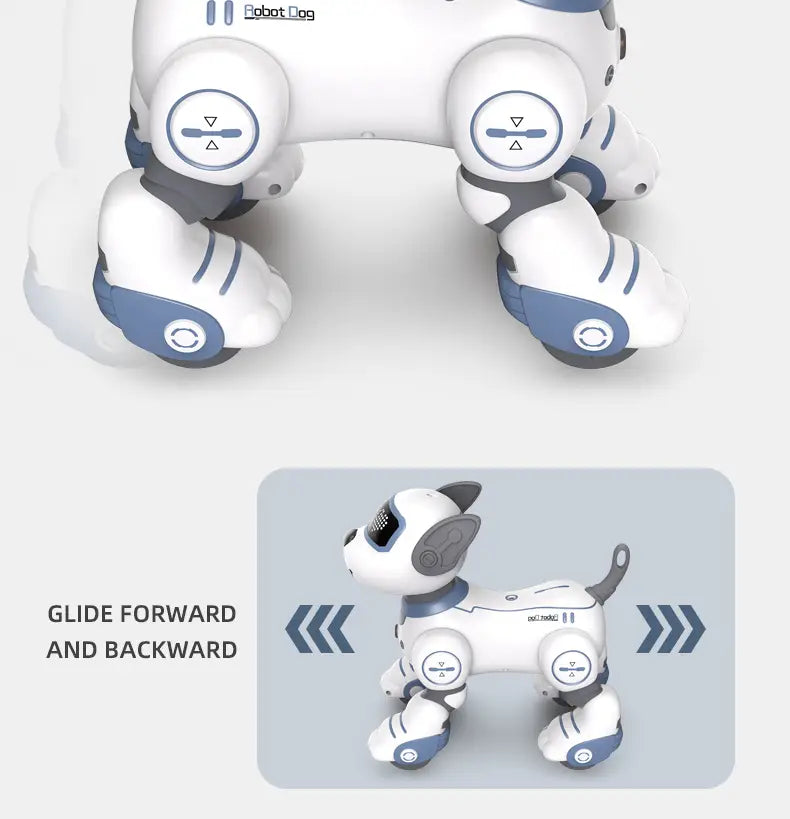 Funny RC Robot Electronic Dog Stunt Dog Voice Command Programmable Touch-sense Music Song Robot Dog for Children’s Toys