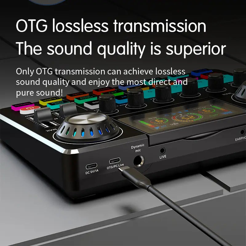 Live Broadcast Quipment Podcast Gaming 48V Live Sound Card Audio mixer With Microphone Set Device For Recording Live Streaming