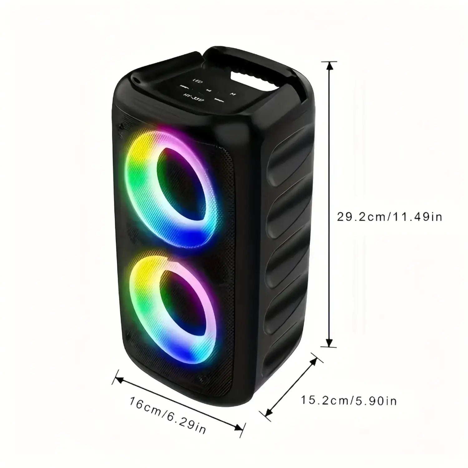 Karaoke Radio FM Portable Bluetooth Speaker Wireless With Microphone Lamp Subwoofer LED TWS Machine Sound Box Music Caixa De Som