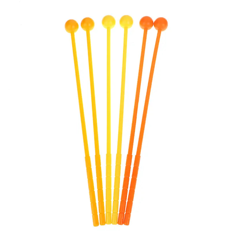 2Pcs 31.0*2.0cm Percussion Drum Sticks Mallets Drumsticks Adults Kids Stick Mallet Plastic Musical Instrument Children’s Toys