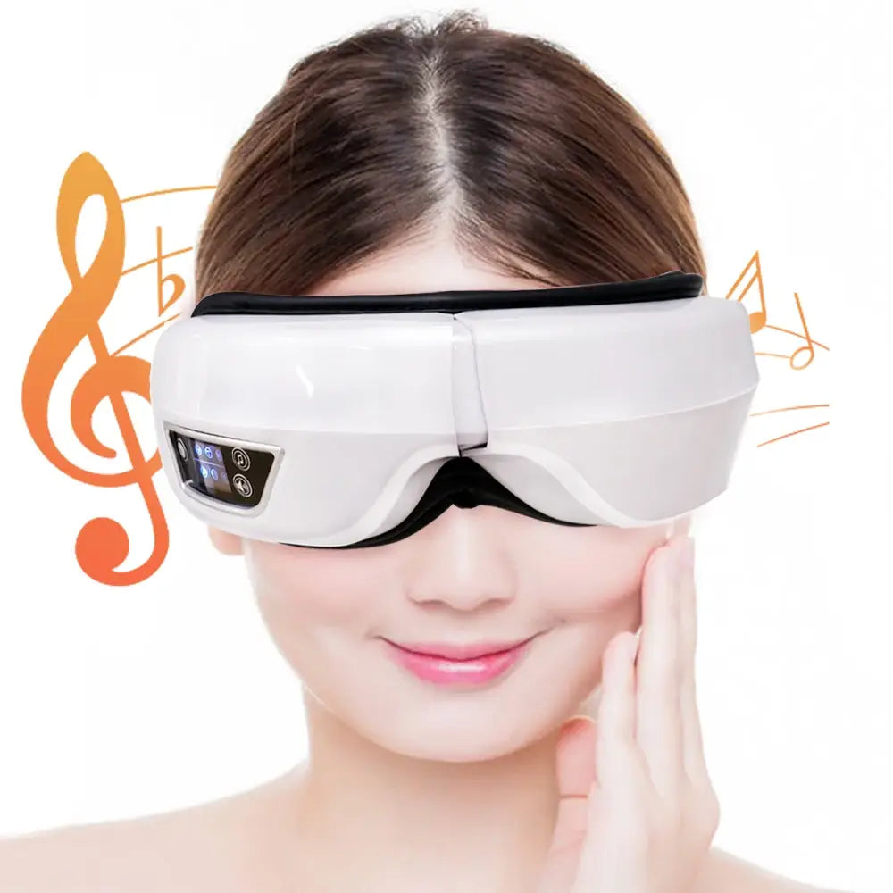 Eye Massager Smart Foldable Vibration Airbag Compress Eye Massage Instrument Bluetooth Music Eye Care Glasses Eye Relax Fatigue