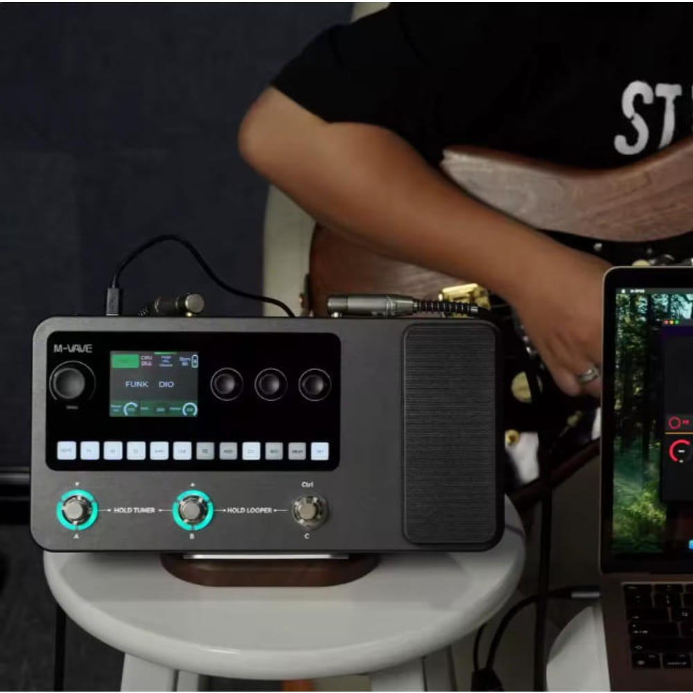 M-VAVE MK-20 Effect Pedal Guitar and Bass Multi-Function Effects Pedal with Drum Machine and Loop Function