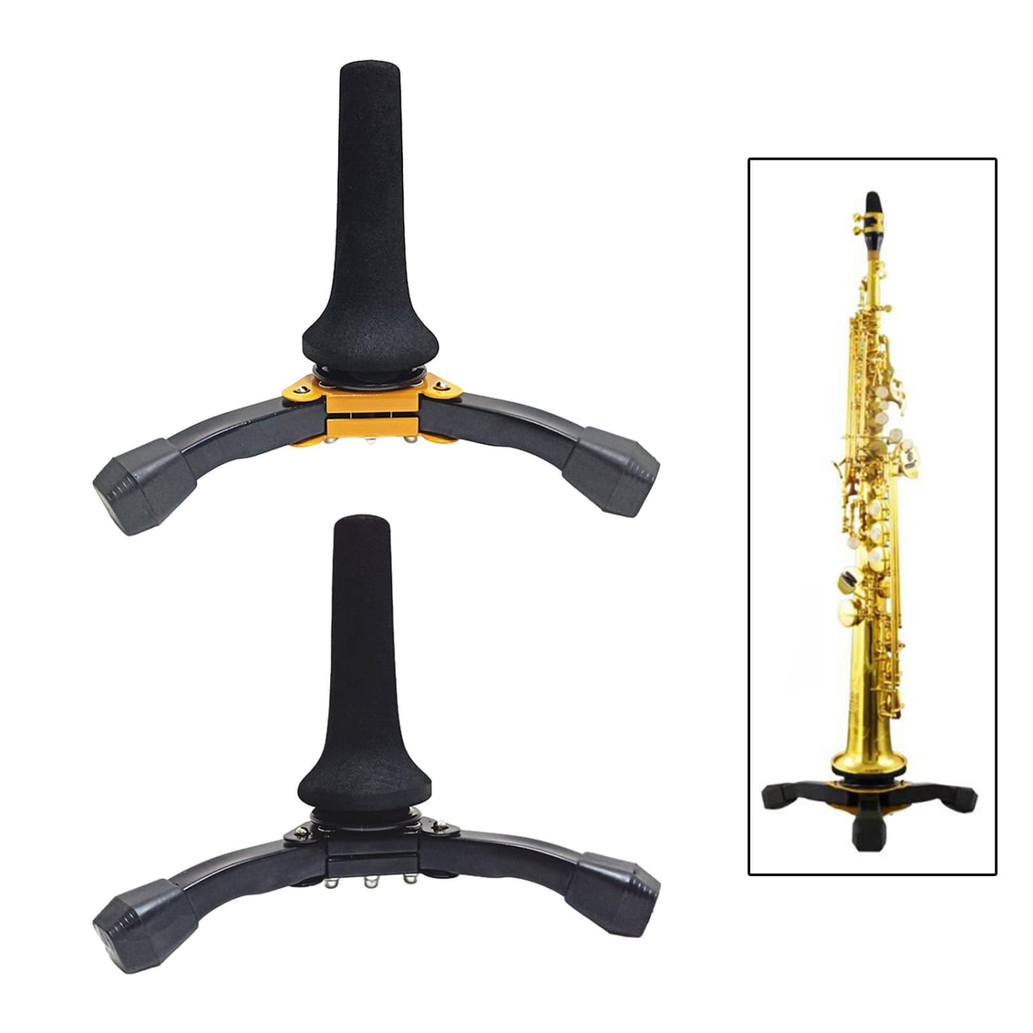 Trumpet Stand Oboe Stand Holder Instrument Accessory Oboe Foldable Lightweight Soprano Saxophone Stand Clarinet Stand Bracket