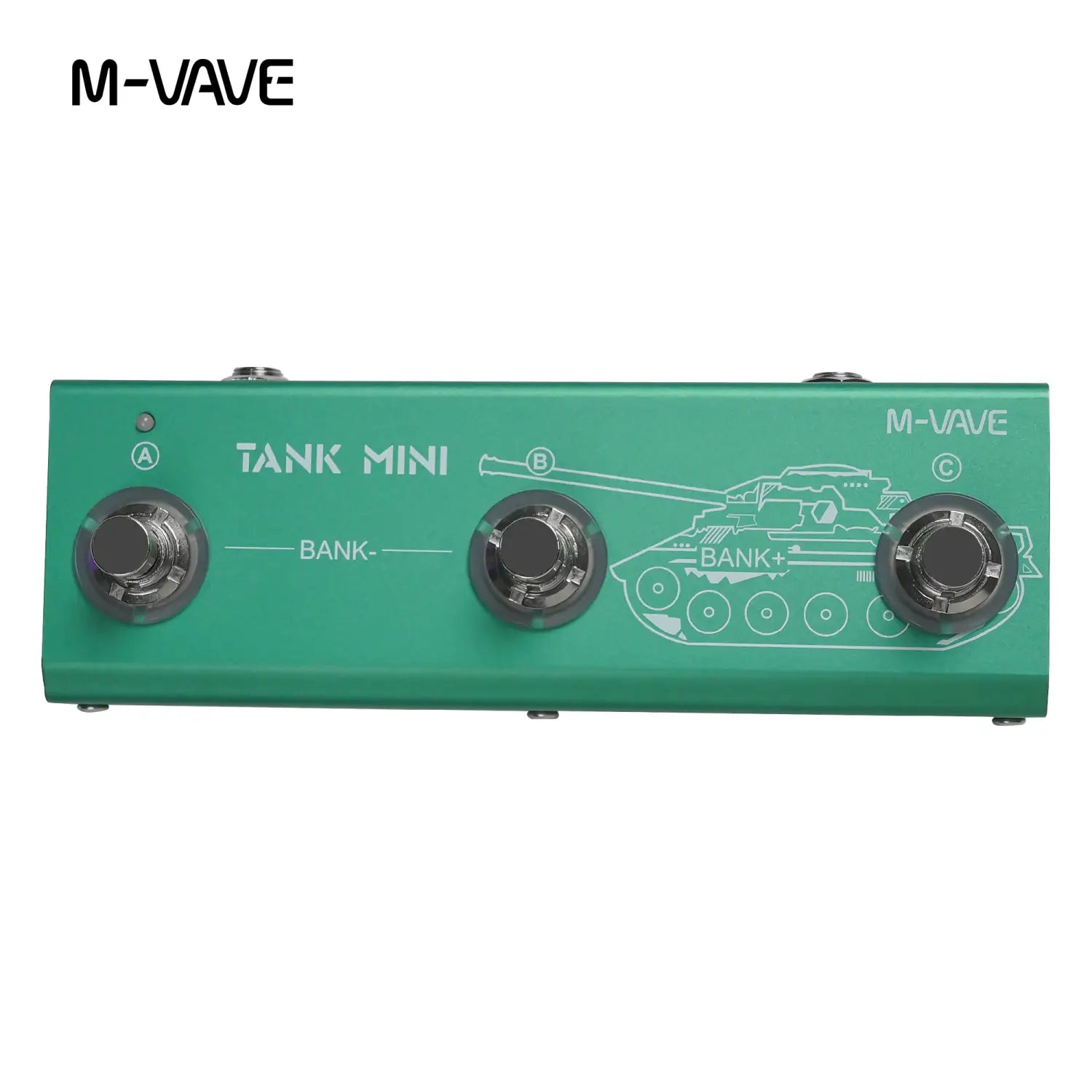 M-vave Tank Mini Multic Effect Guitar Pedal,Support IR and OTG Recording,Built-in Cab,Amp,Mod,FX,Delay and Reverb Effects