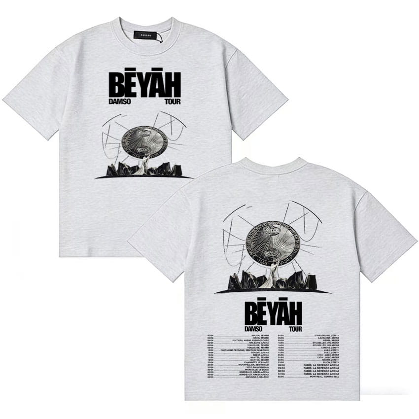 Singer Damso Trendy Album Tshrit Oversized Hip Hop Short Sleeve T Shirt Mens Women Retro Loose Music Fans Cozy Cotton Y2K Tshrit