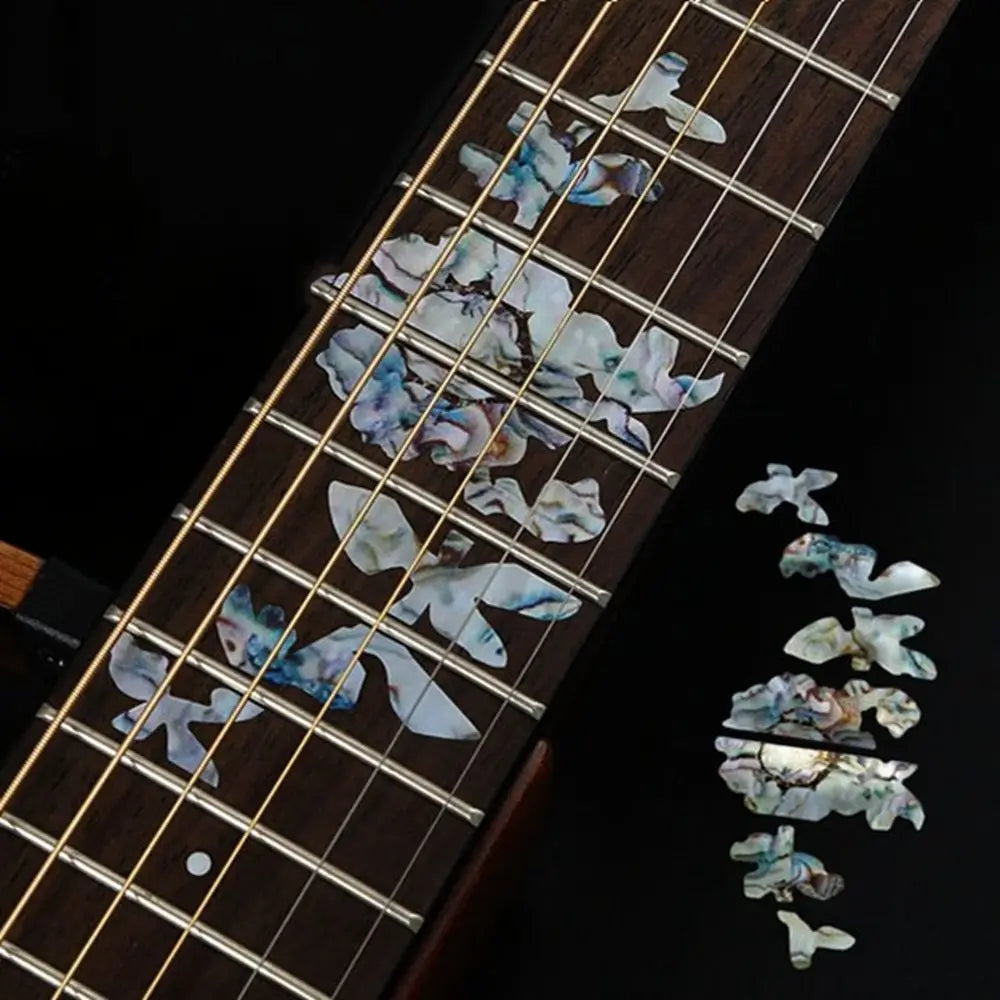 Instrument Decorations Electric Guitar Parts Ultra Thin Stickers Cross Inlay Decals Fretboard Sticker Guitarra Accessories