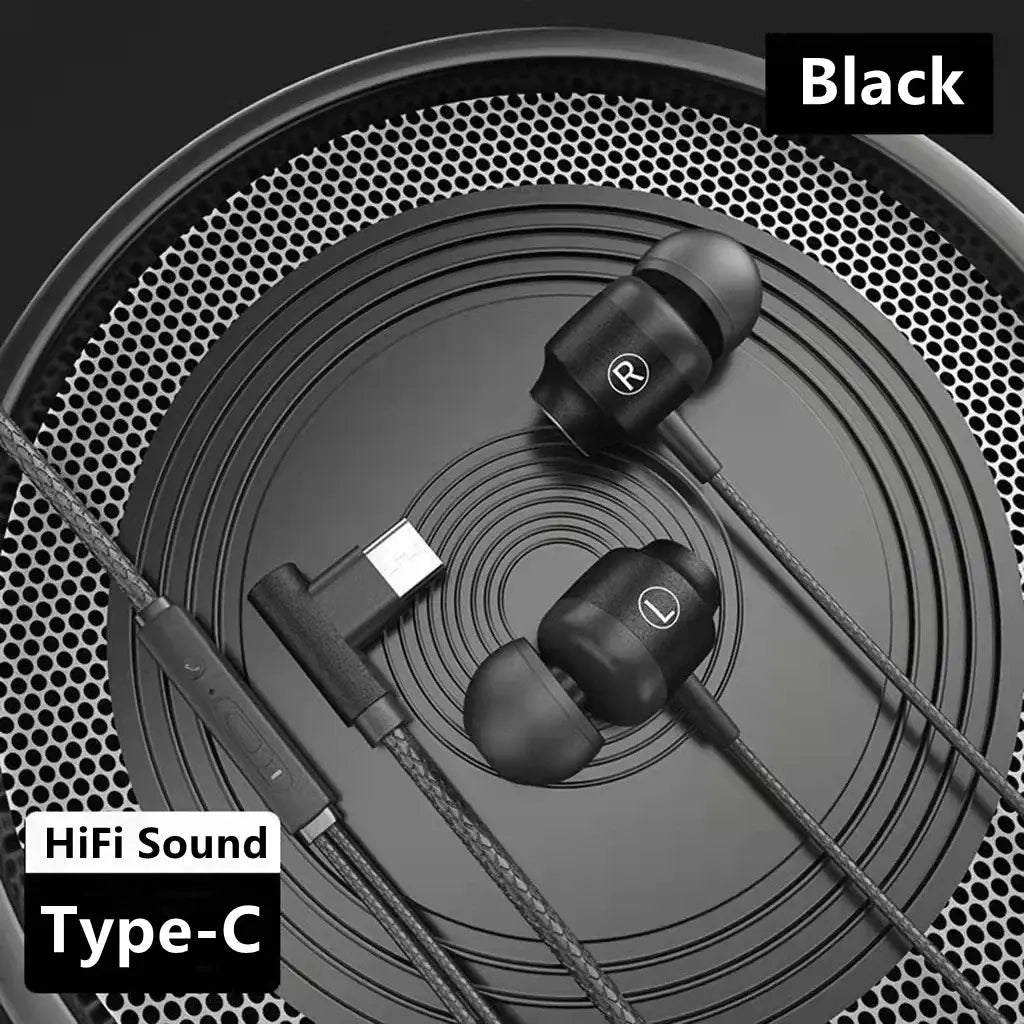 NEW Magnetic Wired Game Headphone L Jack HIIF Bass Stereo Music Headset 3.5mm AUX Type-c Earphone For Mobile Phones and Computer